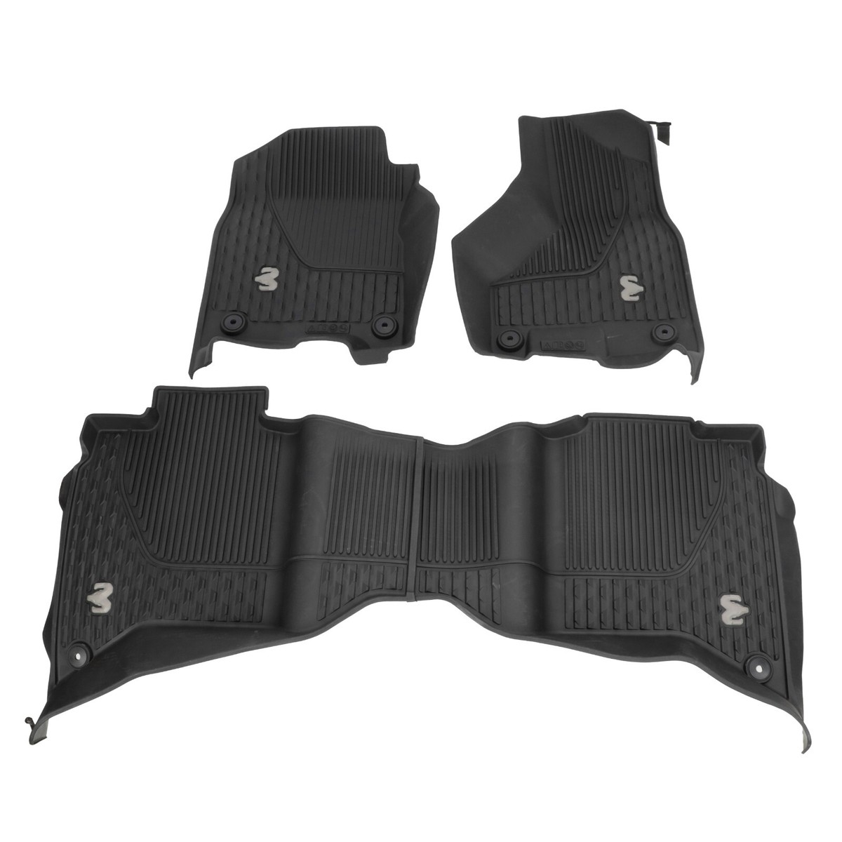 19-24 RAMS FLOOR MATS ALL SEASON RUBBER 1ST & 2ND ROW OEM NEW