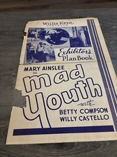 1940 Mad Youth Pressbook Cover Page (A)