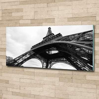 Glas-Bild Wandbilder Druck auf Glas 125x50 Sehenswürdigkeiten Eiffelturm Paris