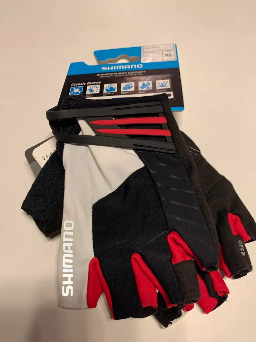 Shimano Classic Cycling Hand Gloves Black White Red Size XL New eBay