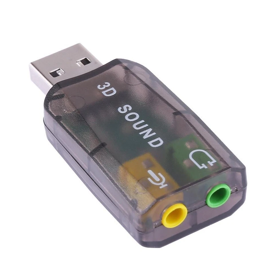 USB Sound Card 5.1 CH 3D Audio-Adapter Virtual 5.1 EAX2.0 A3D 1.0 - Bild 2 von 4
