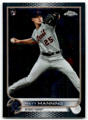 2022 TOPPS CHROME MATT MANNING RC DETROIT TIGERS #57