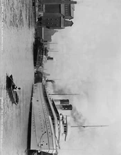 8" x 10" 1905 Along The River, Buffalo, N.Y. Photo