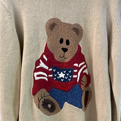 Vintage Boyd's Collection Bear Knitted Sweater Pullover