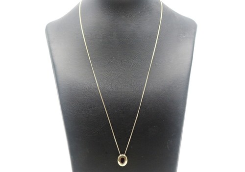 Kette 333 Gold 8 Karat Gelbgold Anhänger Granat Damen Wert 490,-