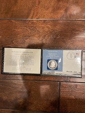 1970 FRANKLIN MINT DEDICATION STERLING SILVER MEDAL - approx 1 oz 87.72 per troy oz