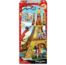 Miraculous Ladybug Paris Eiffel Tower Headquarters Playset 50 Inch Tall