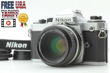 Cla'd N MINT Nikon FE Silver w/ Nikkor Ai 50mm f/1.8 SLR Film Camera JAPAN