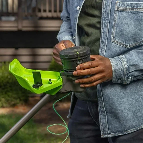 Greenworks 80V 17" Brushless String Trimmer w/ 2.0Ah Battery & Charger | New - Image 4 of 4