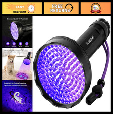 Upgraded 128 LED UV Blacklight Flashlight - Pet Urine Detector  Scorpion Hunter