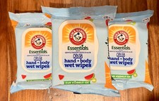 Arm  Hammer KIDS Hands  Body Watermelon Kiwi 30 Wipes each Pack - 3 Packs