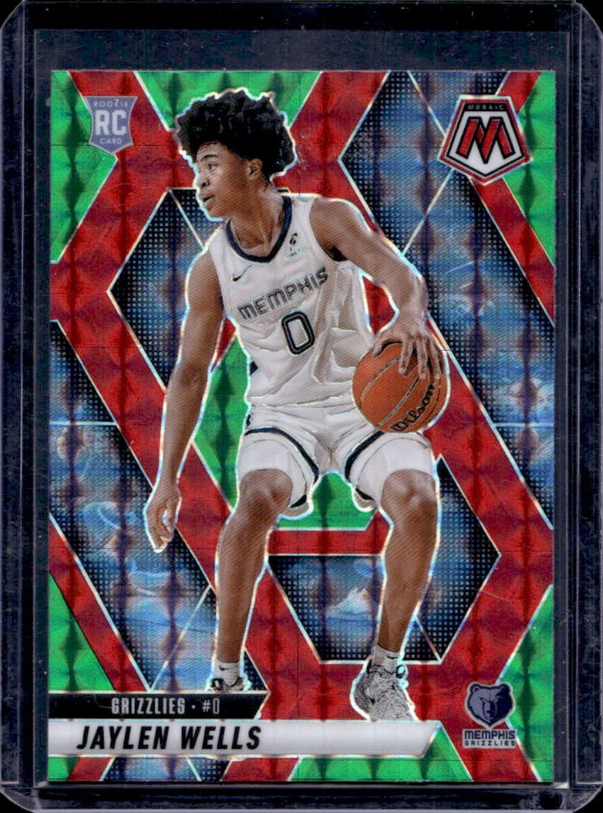 2024-25 Mosaic Jaylen Wells RC Choice Red & Green #240 Grizzlies