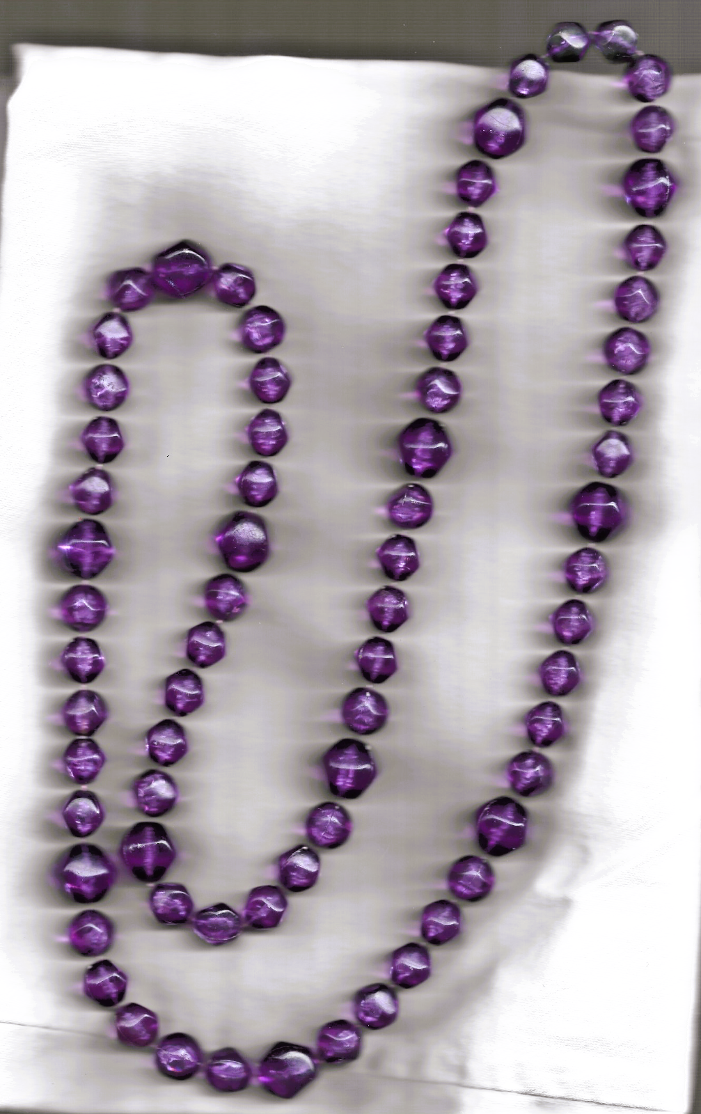 long purple vintage necklace bubbles inside plastic L@@K! | eBay