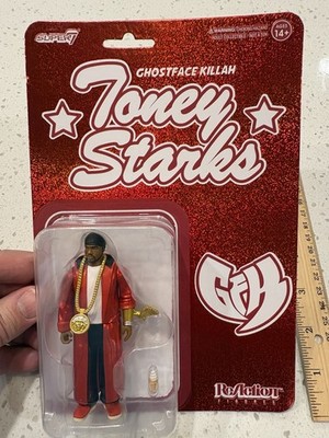 Super7 ReAction Ghostface Killah Toney Starks Action Figure New in Package