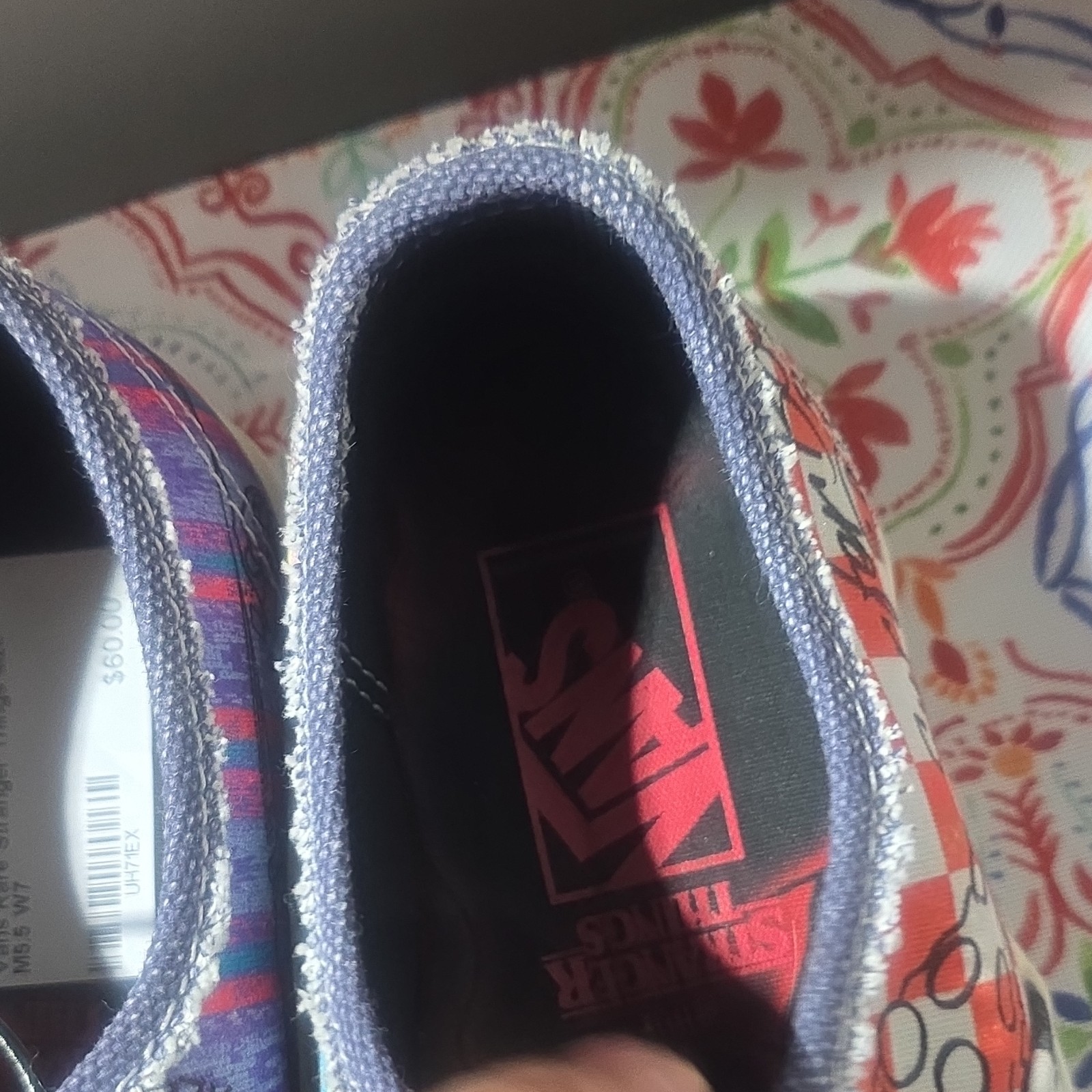 Vans Stranger Things Checkered Multicolor Canvas … - image 2