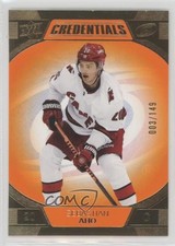 2022-23 Upper Deck Credentials Orange 3/149 Sebastian Aho #15 18ua