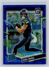 2023 Donruss Optic #288 Jake Bobo Blue Glitter SP Rated Rookie RC Seahawks