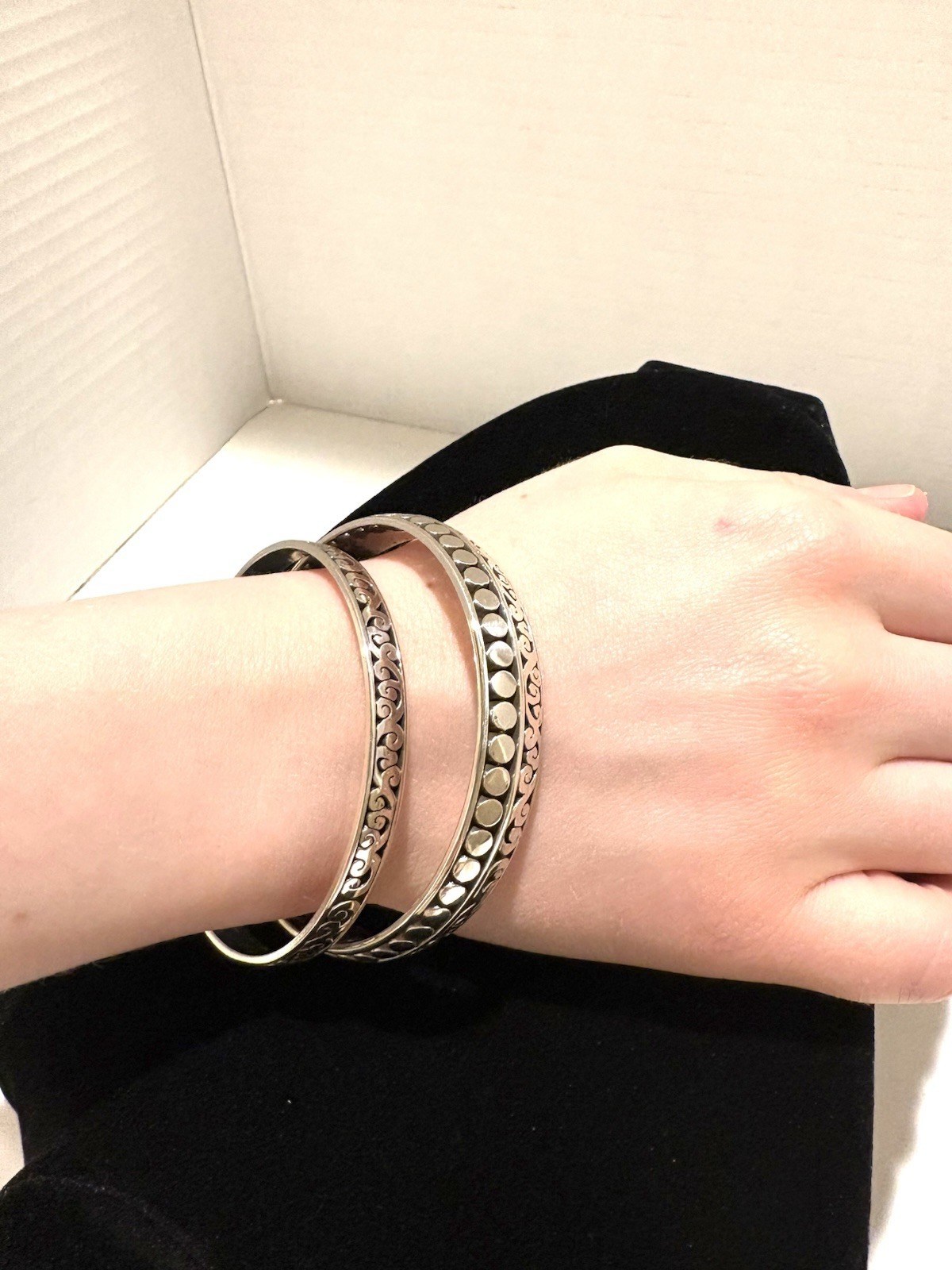 Brighton 2 Piece Stackable Bangle Set Beautiful S… - image 3