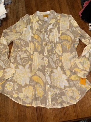 Women's Floral Blouse by Ruby Rd. Size M NWT