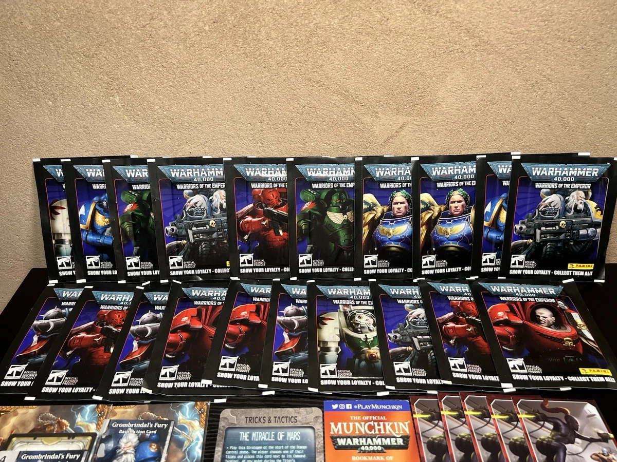 Warhammer 40,000 - Panini Sticker Collection 20 Sealed Packs & Promo Cards
