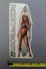 Local Motion Surfboards Sexy Aloha Surfer Girl Anime V3B Vintage Surfing STICKER