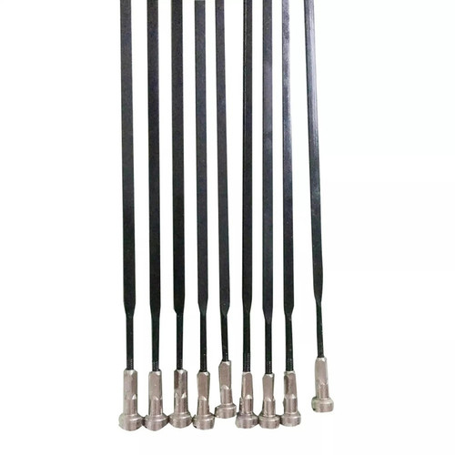 Bike Spoke Set Flat Straight Pull 5Pc High Strength Steel Rust Resistant