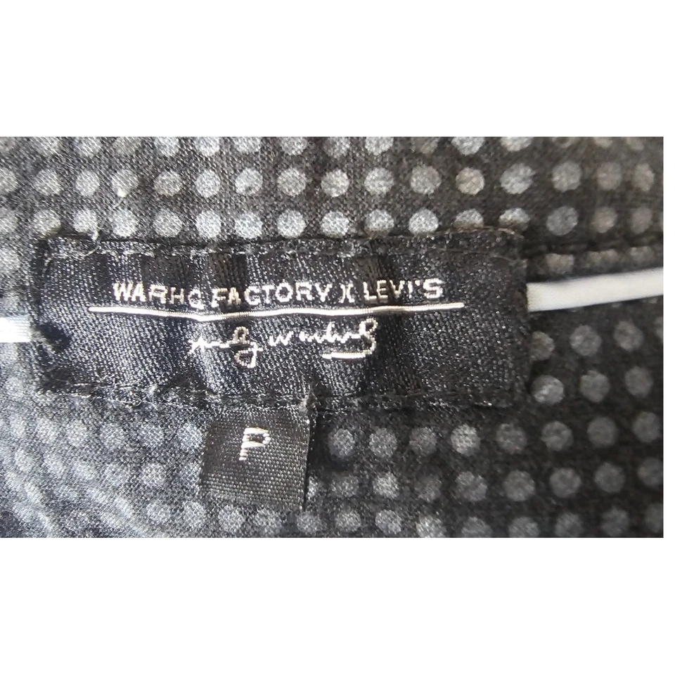 Falda vaquera Warhol Factory x Levi's botón frontal bolsillo utilitario lavado oscuro talla P Foto 4 de 4