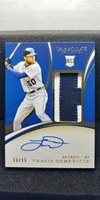 2020 IMMACULATE RPA TRAVIS DEMERITTE AUTO JERSEY PATCH #'D 69/99 DETROIT TIGERS
