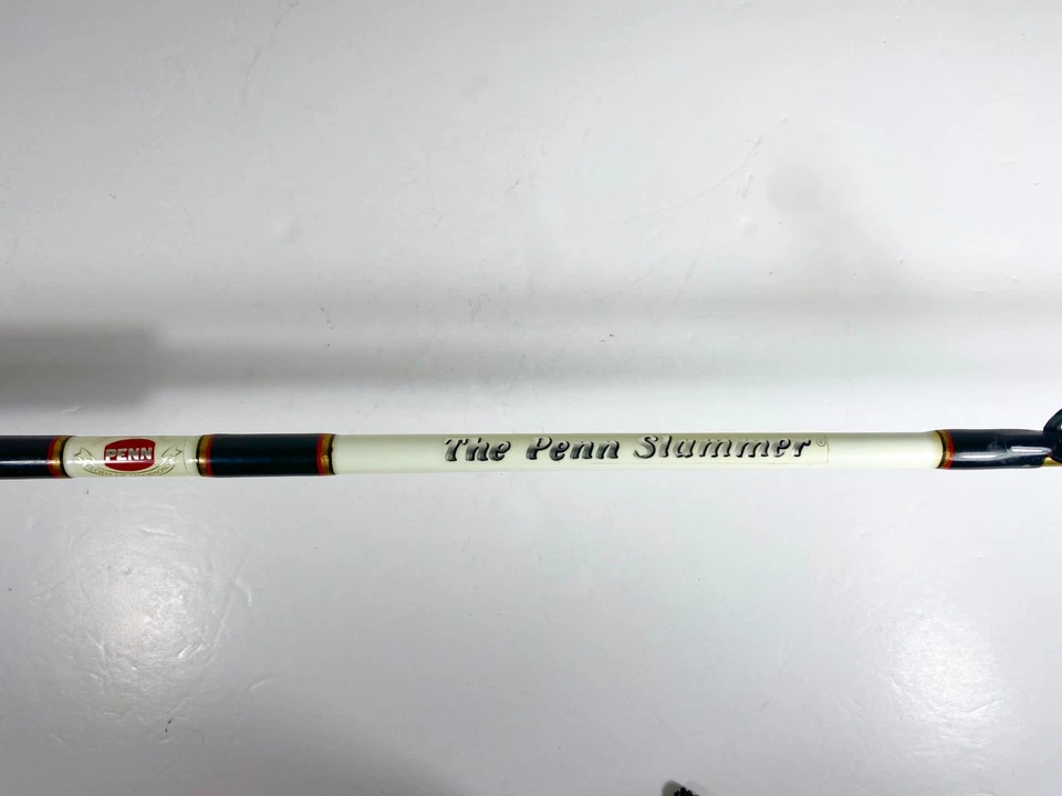 PENN SLAMMER SLC 2660 AX 海上大型游戏船竿 ~ 6 英尺 ~ 20-40 磅 ~ 完好 — 第 4/4 张图片