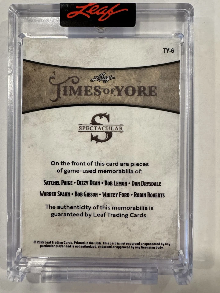 Leaf Times Of Yore Patch /5 - 8 Patches Of Game Used Memorabilia. - Image 3 of 3