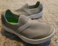 OOFOS Womens OOmg Low Mesh Walking Slip-On Gray Shoes Size US 10 EU 41