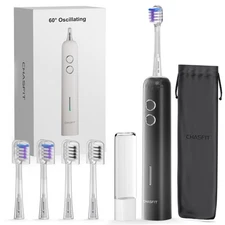 Electric Toothbrush Wave Oscillation  Vibration Sonic Tooth Brush for Adults ...