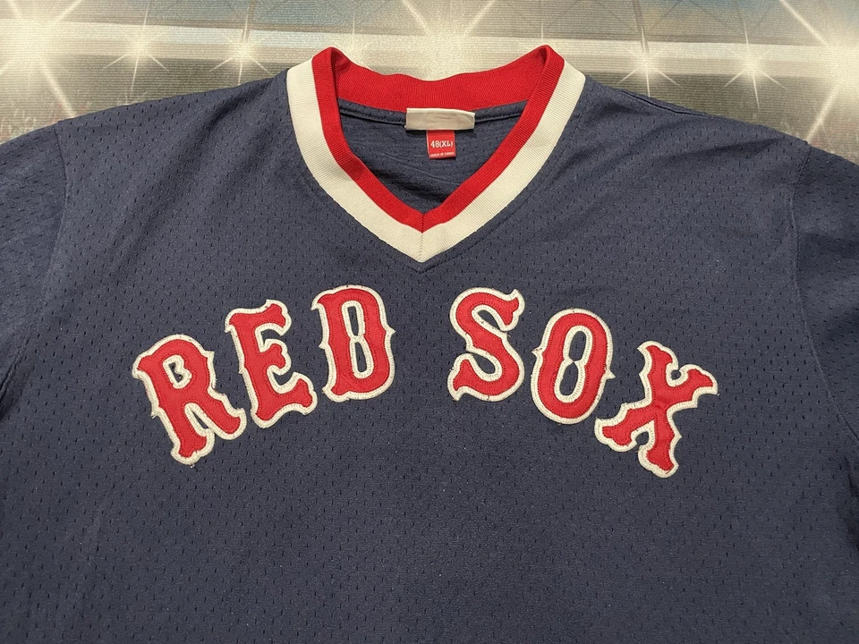 波士顿红袜队 9 号 Ted Williams 1990 Mitchell & Ness 球衣 XL 码 二手 — 第 2/4 张图片