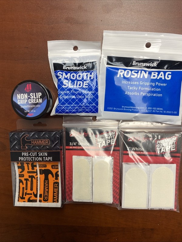 Bowling Accessories Lot  - Bowlers Tape, Hammer Pre-Cut Tape, Smooth Slide