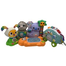 Fisher Price Lot Of 4 Linkimals  Beat Bow Wow Puppy Otter Koala Sloth ALL WORK