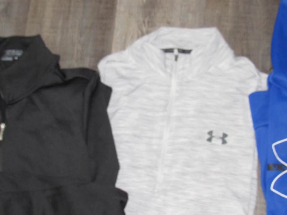 All NIKE UNDER ARMOUR Men's Large Athletic Shirt Lot Of Zip Pullovers Hoodies - Image 4 of 4