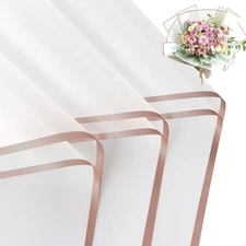 20 Sheets Flower Wrapping Paper - Waterproof Floral Bouquet Wrapping Paper, Flor