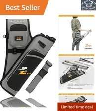 Durable Archery Hip Quiver with Multiple Pockets for Organized Shooting Gear