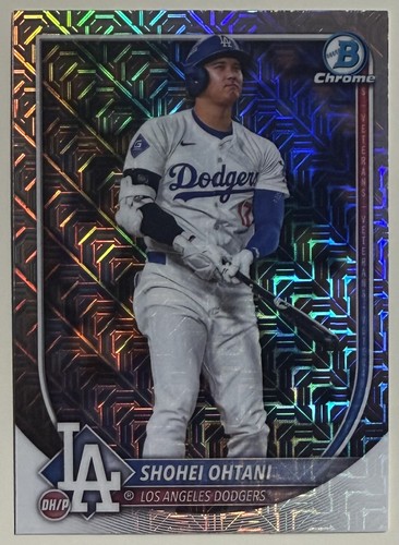 Shohei Ohtani 2025 Topps Bowman Chrome Mega Box Mojo Refractor #17 LA Dodgers