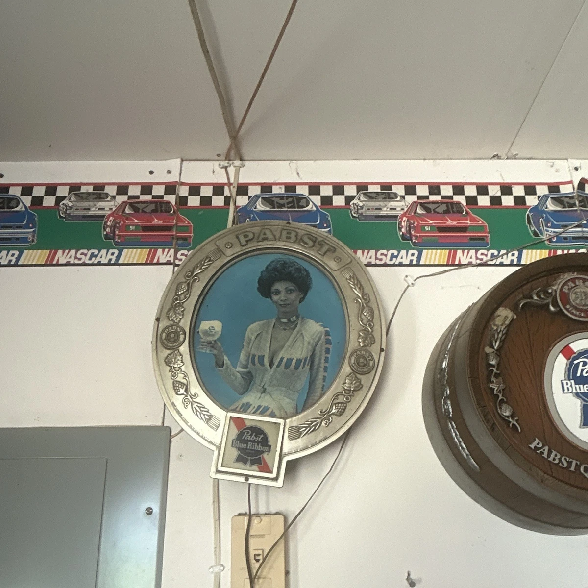 Pabst Blue Ribbon Beer Mirror In Collectible Breweriana Mirrors