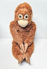 IKEA DJUNGELSKOG Large Brown Monkey Plush Stuffed Animal RARE 24 Inch