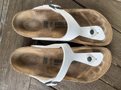Birkenstock Sandalen weiß Gizeh Gr. 7-7,5 Euro 38