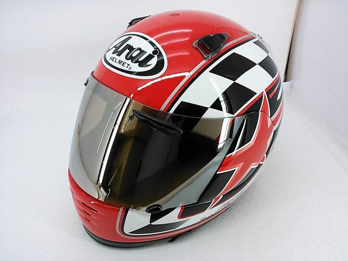 Arai RAPIDE OR Star Flag XS 53-54cm Helmet w/Shield Liner Bag Box