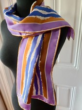 Vintage Vera Neumann Signed Silk Scarf Hand Rolled Made in Japan
