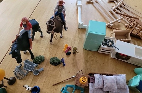 Schleich Lakeside Country House& Stable Furniture,Accessories Huge Lot - Bild 4 von 7