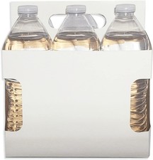 6pk Cardboard Carrier White-Die, 150ct  Holds 12oz Bottles White - Die