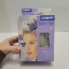 New In Box Vtg Conair Super Claw 10 Clips Hot Roller Replacements Multi Purpose 