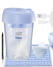 Upgraded Auto Resin Mixer, Hands-Free Easy Clean Epoxy Mixer with Silicone Mi...