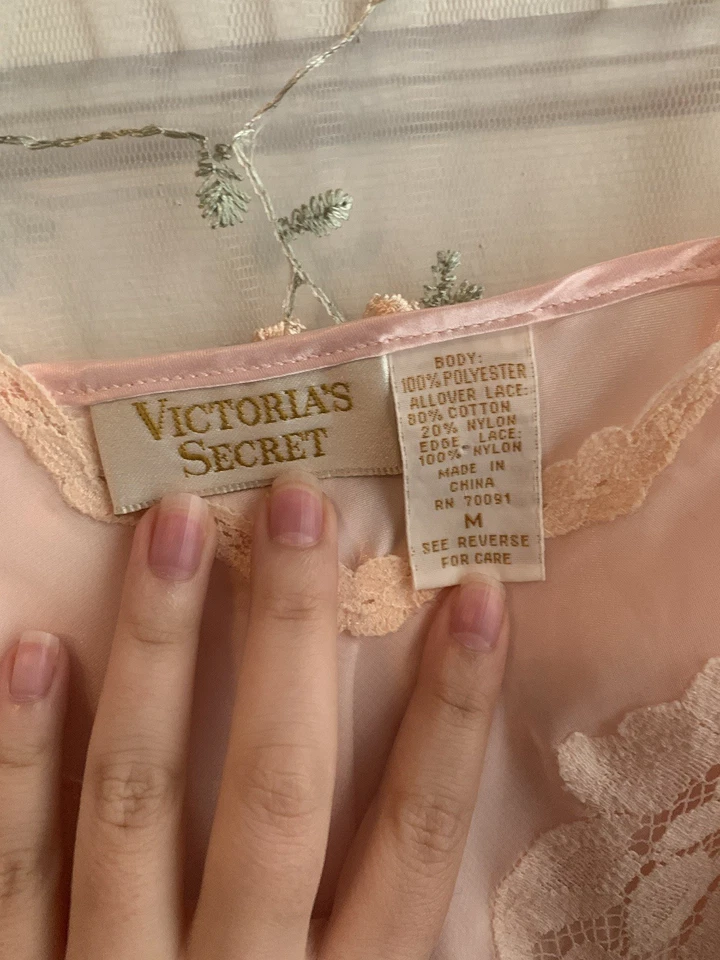 Vestido Vintage Victoria’s Secret Rosa Sin Mangas Coqueta Balletcore Talla S Foto 4 de 4