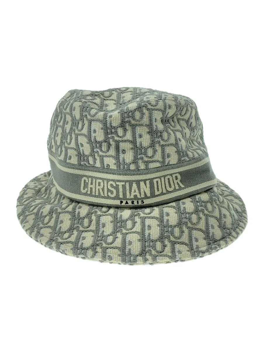 Chapeau seau Christian Dior 58 coton CRM motif intégral homme 11DOB923L132